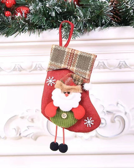 Christmas Decorations Christmas Stocking Pendant Christmas Stocking Gift Bag Hanging Piece