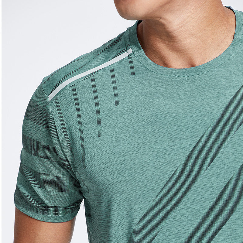 Workout Clothes Men's Short-sleeved Shirt Sports Suit Breathable T-shirt - Here 4 you