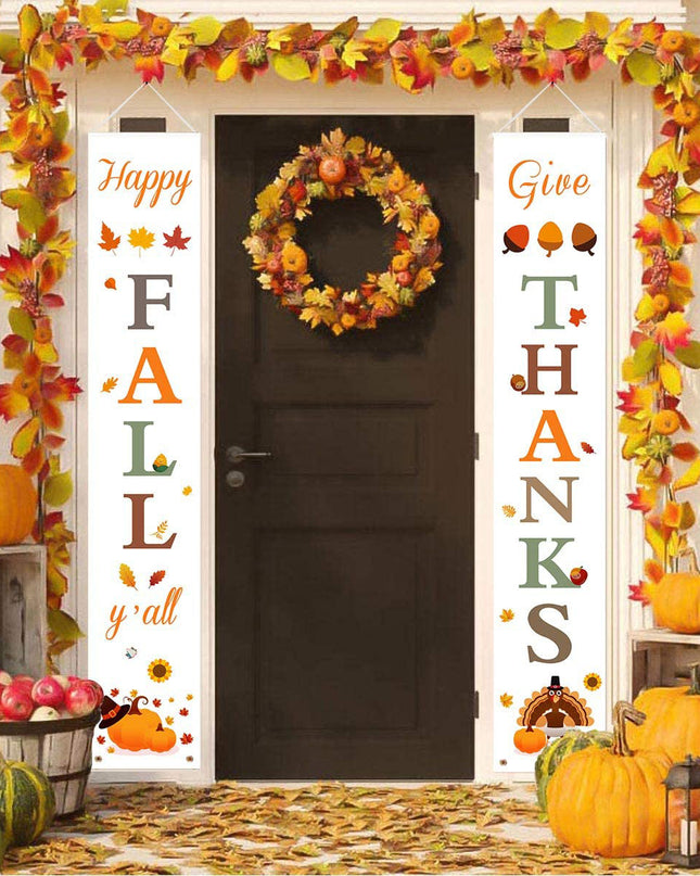 Thanksgiving Curtain Banner Background Decoration
