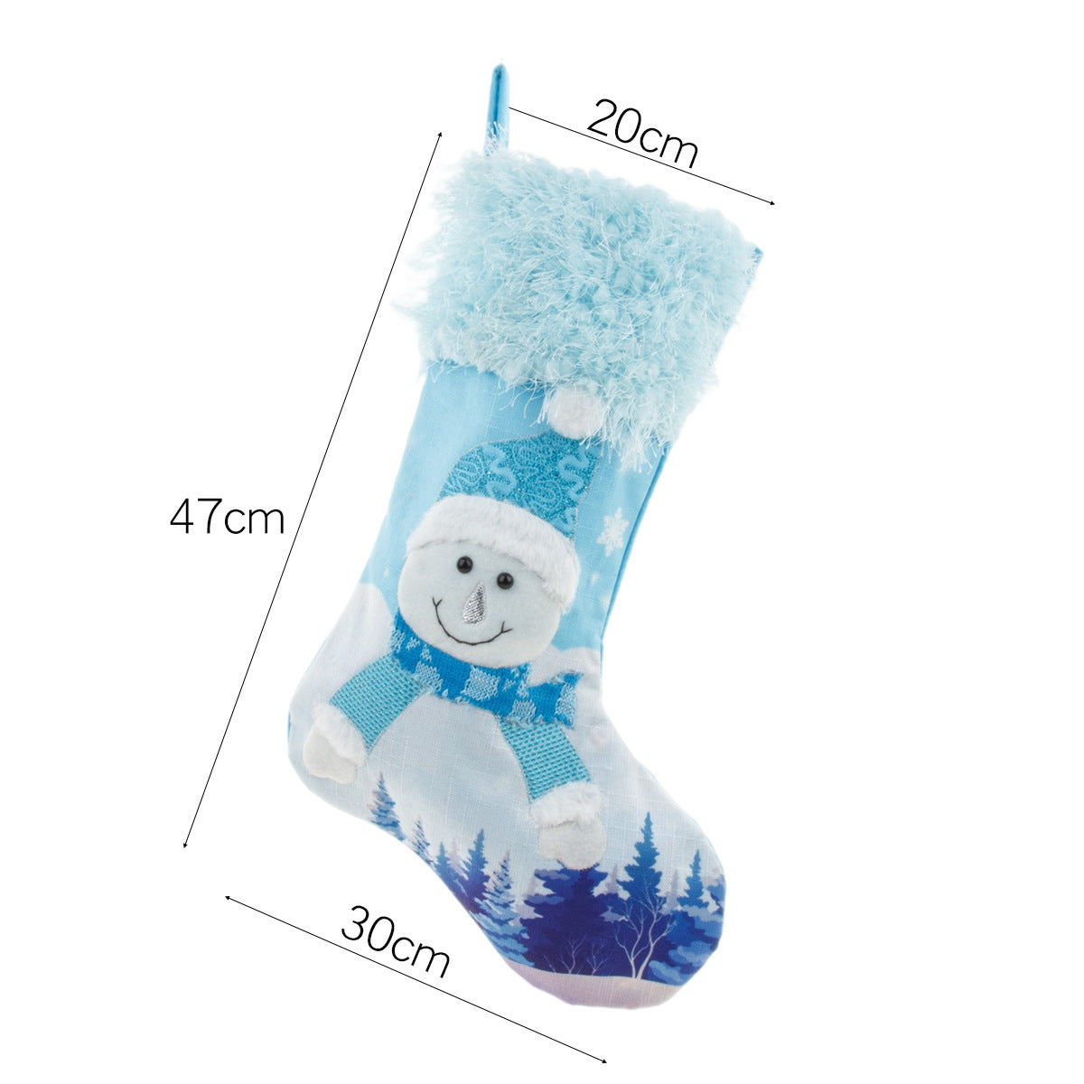 Glowing Large Christmas Stockings Gift Candy Bag With Lights, Christmas Decor for Home