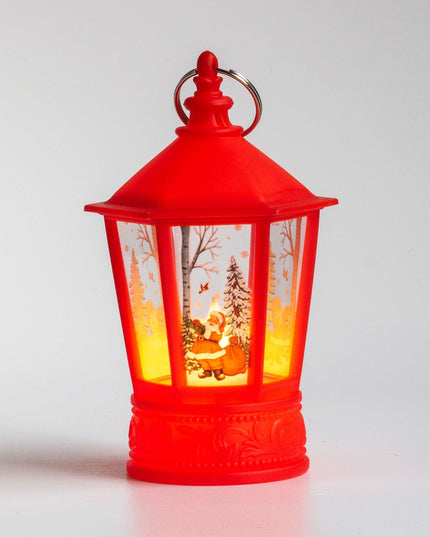 Lantern Santa Claus Snowman Light Merry Christmas Home Decor