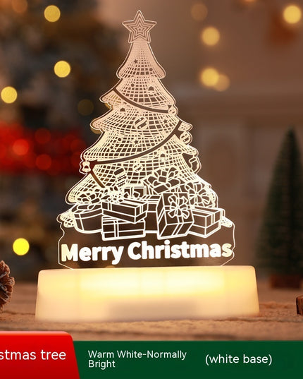 Christmas Decoration 3D Lamp Acrylic LED Night Lights