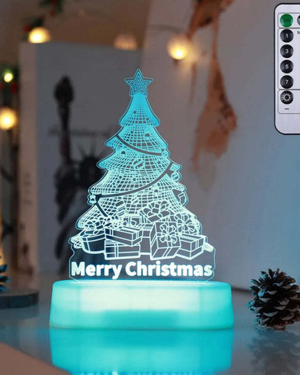 Christmas Decoration 3D Lamp Acrylic LED Night Lights