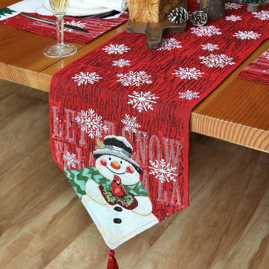 Christmas Tablecloth Decorations For Home Table