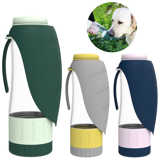 2 In 1 Foldable Multifunction Pet Dog Water Bottle - Here 4 you