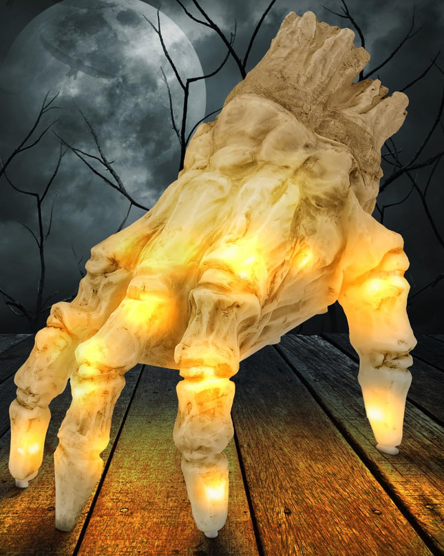 Halloween Electric Luminous Crawling Hand Animated Decoration Induction Luminous Decoration Zombie Hand With Spooky Sound