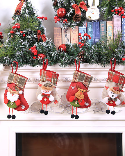 Christmas Decorations Christmas Stocking Pendant Christmas Stocking Gift Bag Hanging Piece