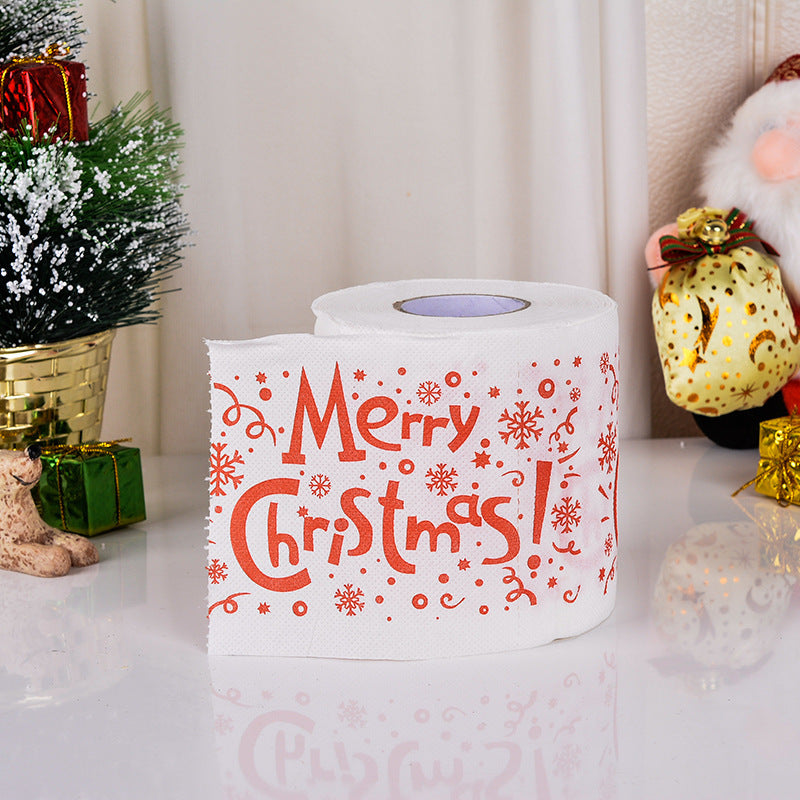Christmas Toilet Paper Santa Claus Bath Toilet Paper