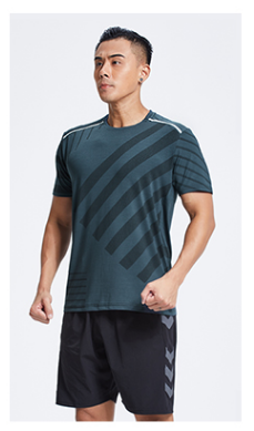Workout Clothes Men's Short-sleeved Shirt Sports Suit Breathable T-shirt - Here 4 you