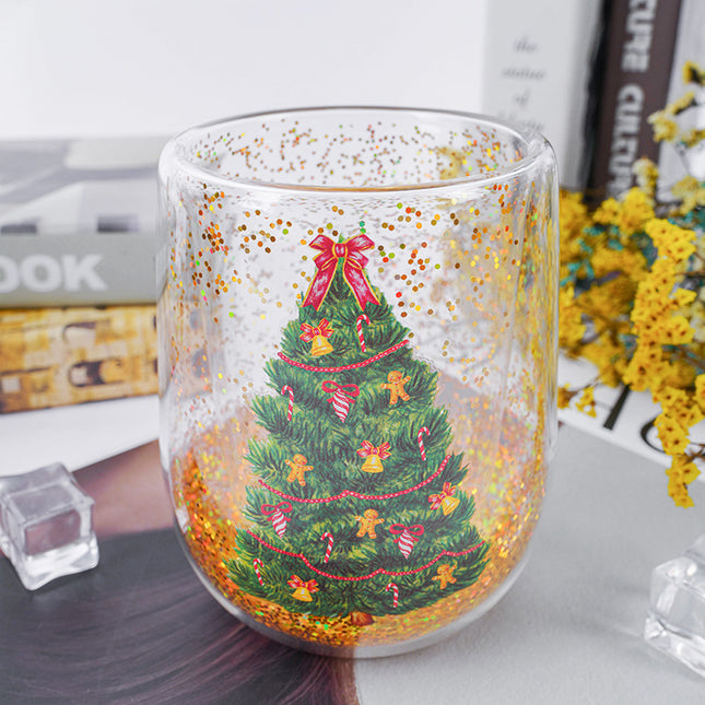 Christmas Glass Cup