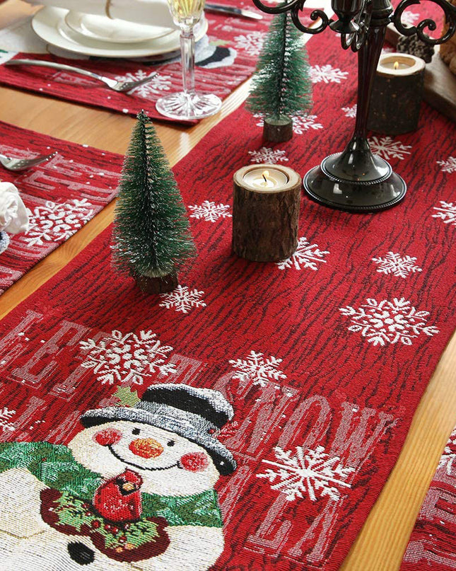 Christmas Tablecloth Decorations For Home Table