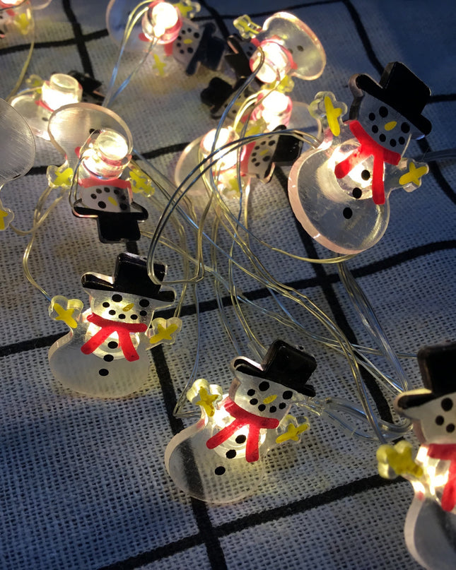 Christmas Decoration Light LED String Lights Santa Claus Snowflakes Pumpkin Lantern Ghost Halloween Christmas For Home Decor