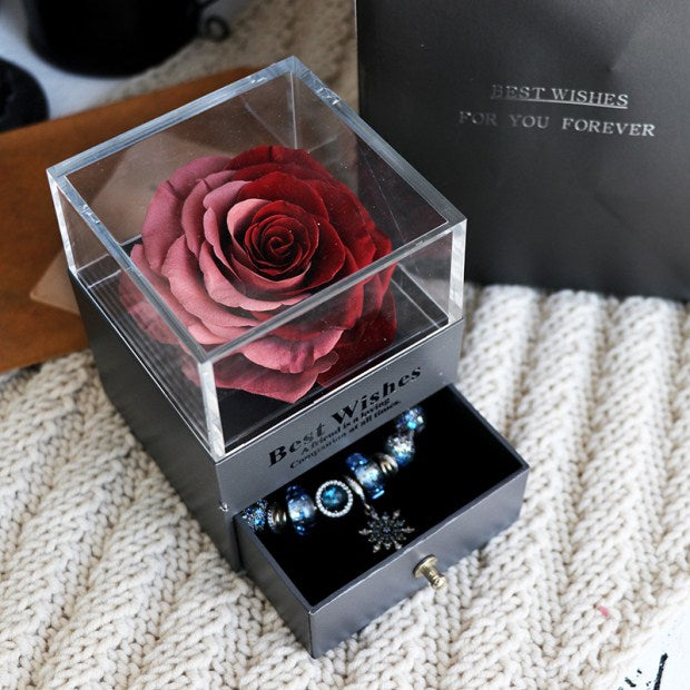 Eternal Flower Rose Jewelry Box - Here 4 you