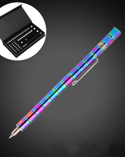 Students Unzip And Sign A Variety Of Magnetic Pens