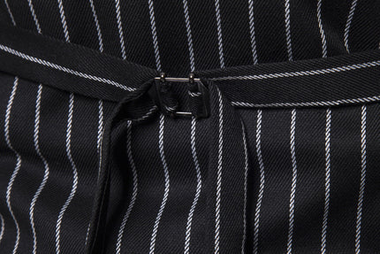 Retro Striped Plus Size Sleeveless Suit Vest Double Breasted Waistcoat - Here 4 you