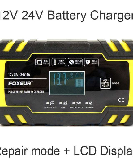 Motorcycle Car Battery Charger 12V 24V Truck Repair Type - Here 4 you