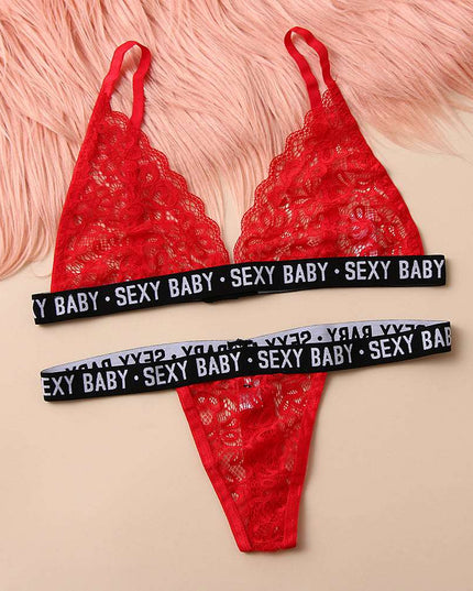 Hot Three-Point Lace Sexy Bikini - Here 4 you