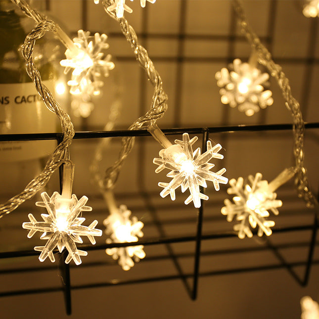 Snowflake String Light Garlands Christmas Tree Decorations