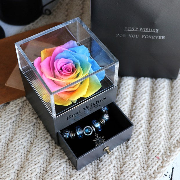 Eternal Flower Rose Jewelry Box - Here 4 you