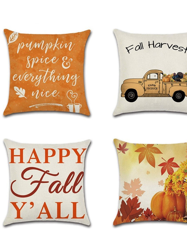 Thanksgiving theme pillowcase cushion cover