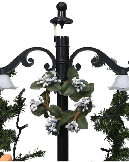 Snowing Christmas Tree With Umbrella Base Blue 2 Ft PVC