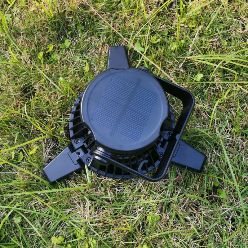 USB Foldable Solar Camping Light and Fan - Here 4 you