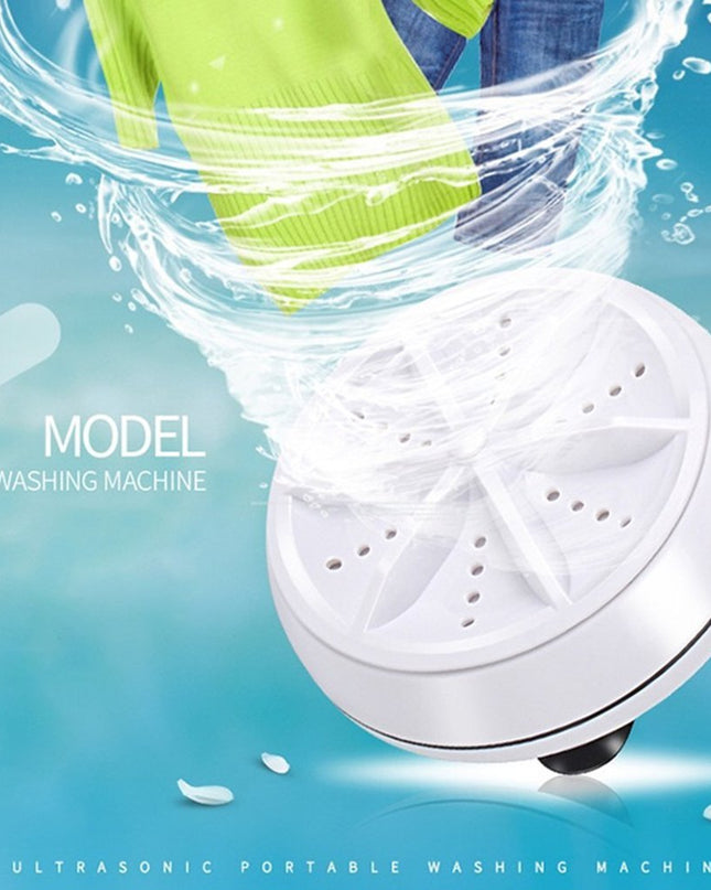 Travel Portable Staff Dormitory Ultrasonic Cleaning Foldable Mini Washing Machine
