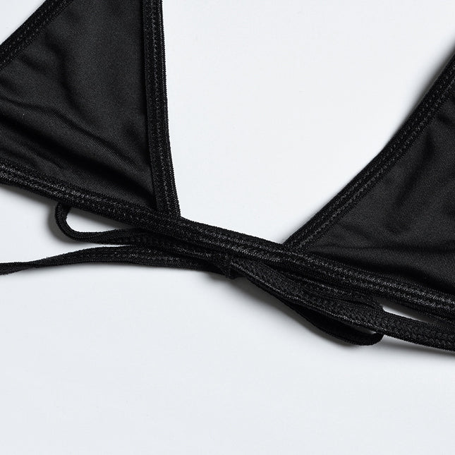 Solid Color Sling Bikini Set Beach Vacation - Here 4 you