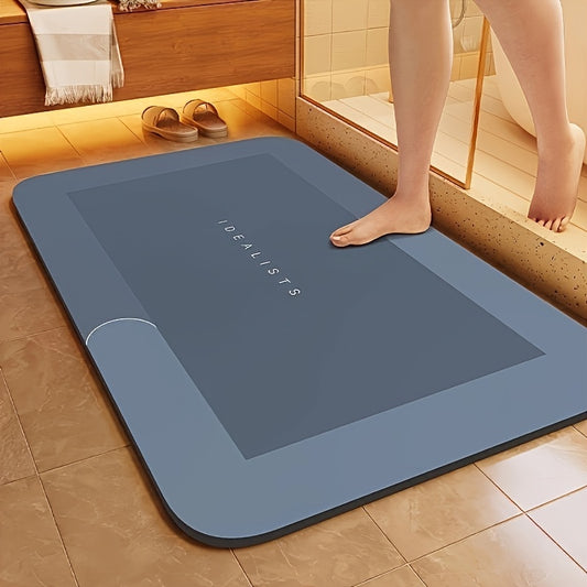 Quick-Dry Diatomite Bath Mat With Clover Design, Non-Slip Absorbent Bathroom Rug 50x80cm (USA ONLY)