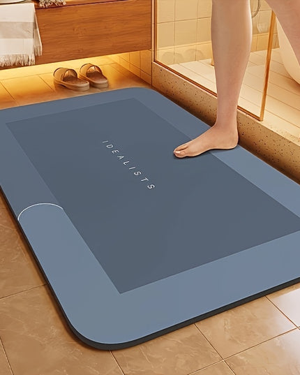 Quick-Dry Diatomite Bath Mat With Clover Design, Non-Slip Absorbent Bathroom Rug 50x80cm (USA ONLY)