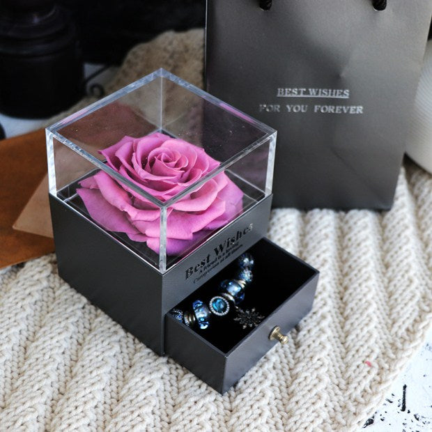 Eternal Flower Rose Jewelry Box - Here 4 you