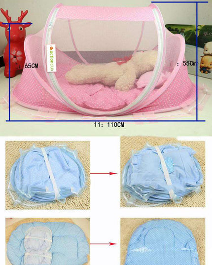 Foldable  Baby Bed Net With Pillow Net 2pieces Set - Here 4 you