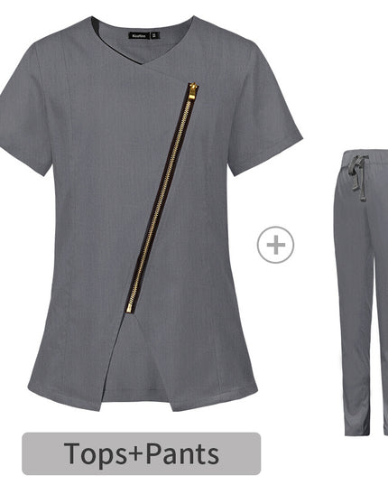 Short Sleeve Elastic Nurse Suit