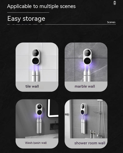 Tooth Brush Holder Sanitizer Uv Toothbrush Sanitizer Toothpaste Accessories Portable Toothbrush Sterilizer Portable Disinfectant