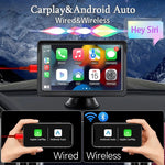 Car Display 7-inch Multimedia Support Wireless Carplay