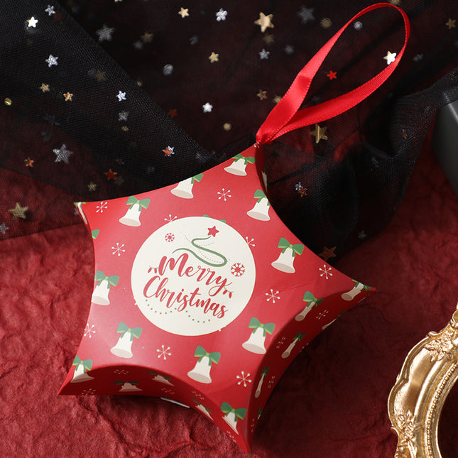Christmas Gift Boxes Santa Claus Candy Box Star Shape Merry Christmas Boxes Kids Gifts