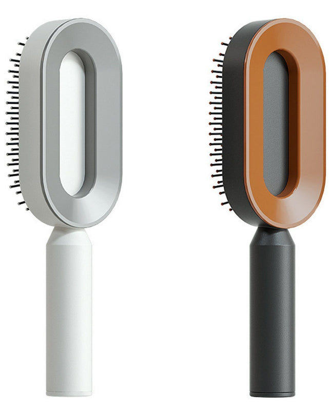 Self Cleaning Hair Brush For Women One-key Cleaning Hair Loss Airbag Massage Scalp Comb Anti-Static Hairbrush