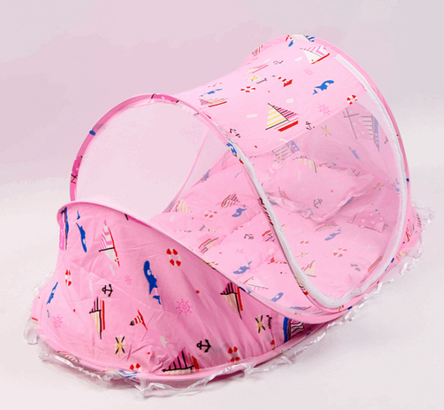 Foldable  Baby Bed Net With Pillow Net 2pieces Set - Here 4 you