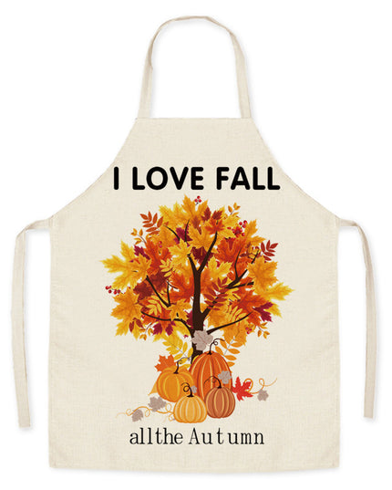 Thanksgiving Apron Turkey Pumpkin Creative Kitchen