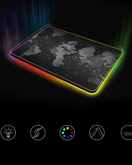 RGB LED Backlight Gamer MousePad, Keyboard Mat - Here 4 you