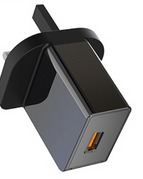 Black UK plug