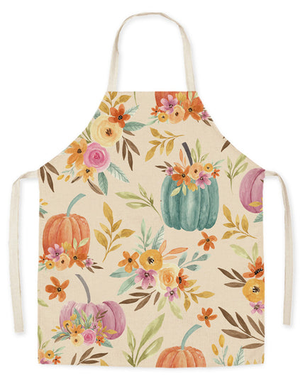 Thanksgiving Apron Turkey Pumpkin Creative Kitchen