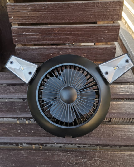 USB Foldable Solar Camping Light and Fan - Here 4 you
