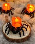 Spider Back Orange Candle