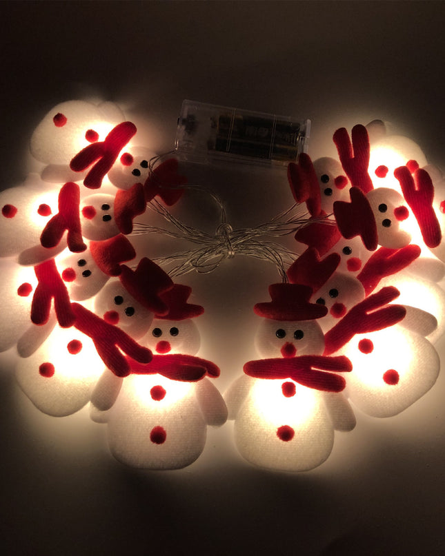 Christmas Decoration Snowman LED String Lights Garland Xmas Fairy Lights Decor For Home Navidad Christmas