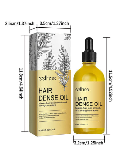EELHOE Rosemary Hair Treatment Oil Scalp Cleansing Conditioning Volumizing Smoothing Repair Dry Frizzy Hair Conditioning Hair Treatment Oil