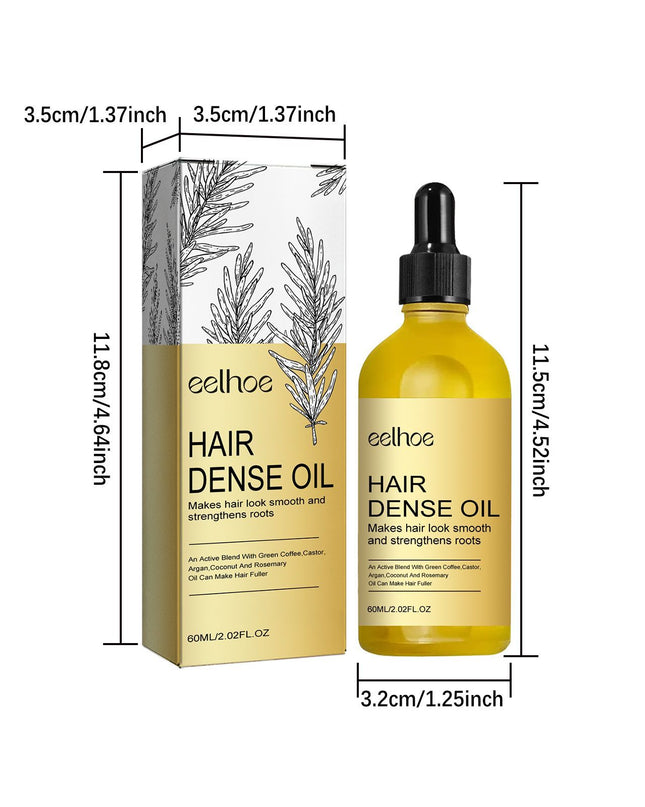 EELHOE Rosemary Hair Treatment Oil Scalp Cleansing Conditioning Volumizing Smoothing Repair Dry Frizzy Hair Conditioning Hair Treatment Oil