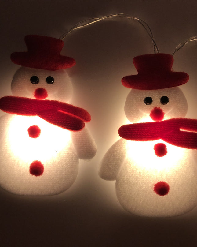 Christmas Decoration Snowman LED String Lights Garland Xmas Fairy Lights Decor For Home Navidad Christmas