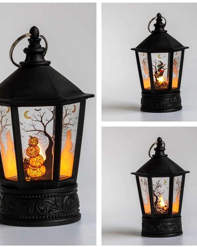 Lantern Santa Claus Snowman Light Merry Christmas Home Decor