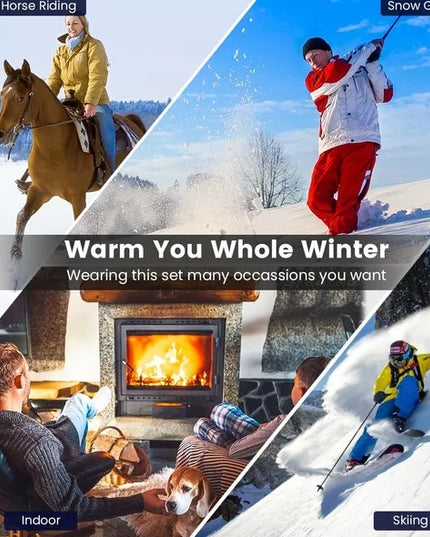 Heated Set Rechargeable - Heated Socks And Hand Warmers For Men - 2 Packs 6000mAh Electric Foot Warmers - Gifts For Camping, Hunting, Fishing And Outdoor Activities - Christmas Stocking Stuffers